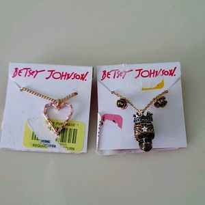 2 pieces of betsy johnson jewelry